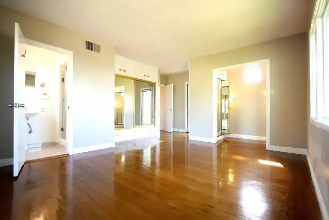 Shiny hardwood floor